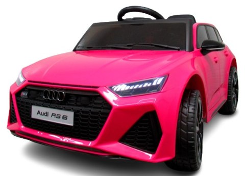 AUDI RS6 GT RÓŻOWY Auto na akumulator EVA Skóra pilot AUDI RS6 GT RÓŻOWY Auto na akumulator EVA Skóra pilot