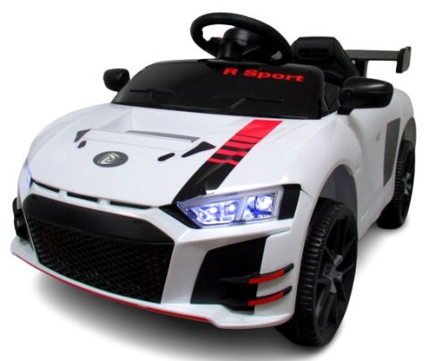Cabrio A1 Biały, autko na akumulator, funkcja bujania, PILOT Cabrio A1 Biały, autko na akumulator, funkcja bujania, PILOT