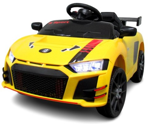 Cabrio A1 Żółty, autko na akumulator, funkcja bujania, PILOT Cabrio A1 Żółty, autko na akumulator, funkcja bujania, PILOT