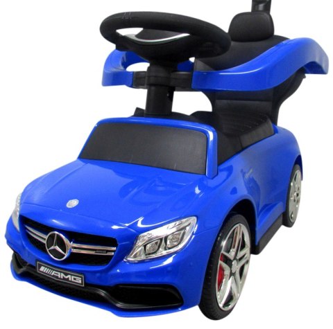 Pchacz Mercedes AMG c63 NIEBIESKI Jeździk, muzyka Pchacz Mercedes AMG c63 NIEBIESKI Jeździk, muzyka