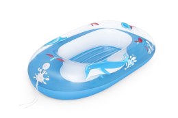 Dmuchany Ponton do pływania Delfinek dla dzieci 3+ BESTWAY 102x69cm + Dmuchane dno + Mocne uchwyty
