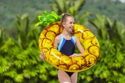 Owocowe Koło dmuchane do pływania Ananas dla dzieci 12+ i dorosłych BESTWAY 116x88cm Owocowe Koło dmuchane do pływania Ananas dla dzieci 12+ i dorosłych BESTWAY 116x88cm