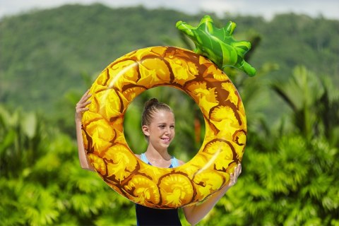 Owocowe Koło dmuchane do pływania Ananas dla dzieci 12+ i dorosłych BESTWAY 116x88cm Owocowe Koło dmuchane do pływania Ananas dla dzieci 12+ i dorosłych BESTWAY 116x88cm