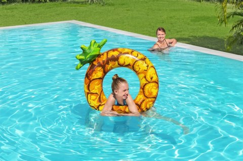 Owocowe Koło dmuchane do pływania Ananas dla dzieci 12+ i dorosłych BESTWAY 116x88cm Owocowe Koło dmuchane do pływania Ananas dla dzieci 12+ i dorosłych BESTWAY 116x88cm
