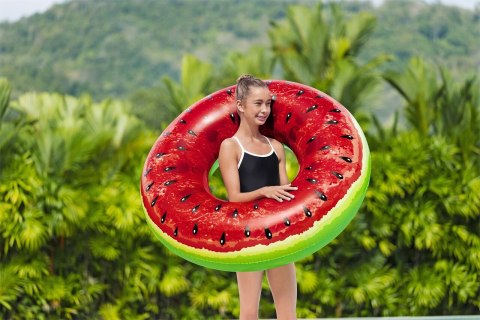 Owocowe Koło dmuchane do pływania Arbuz dla dzieci 12+ i dorosłych BESTWAY 119cm Owocowe Koło dmuchane do pływania Arbuz dla dzieci 12+ i dorosłych BESTWAY 119cm