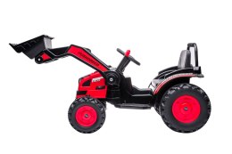Traktor na akumulator dla dziecka - Koparka czerwona dla dziecka