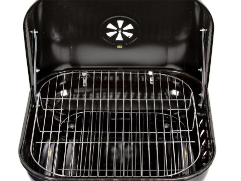 Grill węglowy ogrodowy z pokrywą na zawiasach + kółka MultiGarden