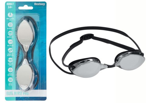 Okulary Do Pływania Lustrzane Czarne Bestway 21066 Okulary Do Pływania Lustrzane Czarne Bestway 21066