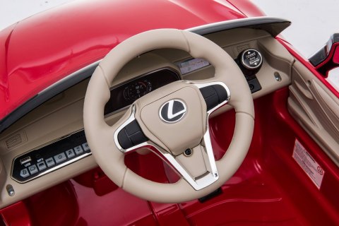 Lexus LC500 na akumulator dla dzieci Czerwony + Pilot + Wolny Start + EVA + Audio LED