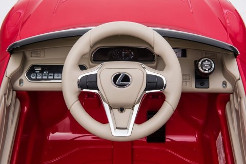 Lexus LC500 na akumulator dla dzieci Czerwony + Pilot + Wolny Start + EVA + Audio LED