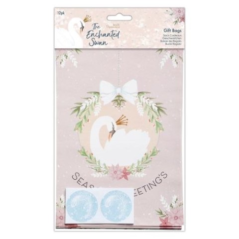 TORBY PAPIEROWE 12 CM X 18 CM - PAPERMANIA - THE ENCHANTED SWAN, 12 SZT. TORBY PAPIEROWE 12 CM X 18 CM - PAPERMANIA - THE ENCHANTED SWAN, 12 SZT.