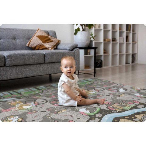 Mata piankowa składana 200 x 180 x 1 cm Nukido NK-340 ziemia-pociąg Mata piankowa składana 200 x 180 x 1 cm Nukido NK-340 ziemia-pociąg