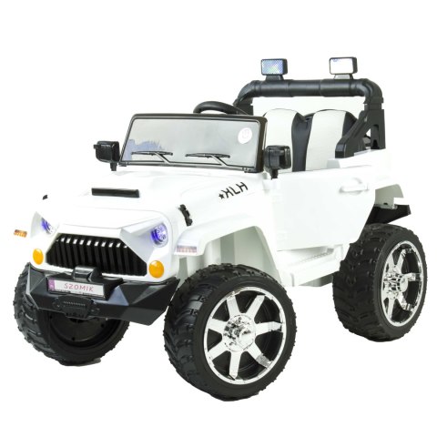 Auto na akumulator dla dzieci 4x4 skóra EVA pilot CAR-JM-17-BIAŁY Auto na akumulator dla dzieci 4x4 skóra EVA pilot CAR-JM-17-BIAŁY