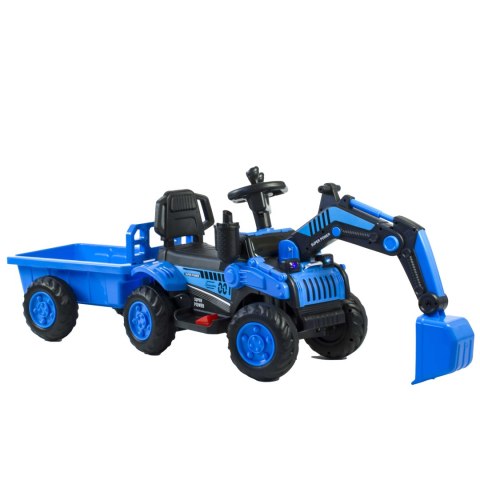 Koparka traktor na akumulator z przyczepą dla dzieci 2 silniki pilot Koparka traktor na akumulator z przyczepą dla dzieci 2 silniki pilot