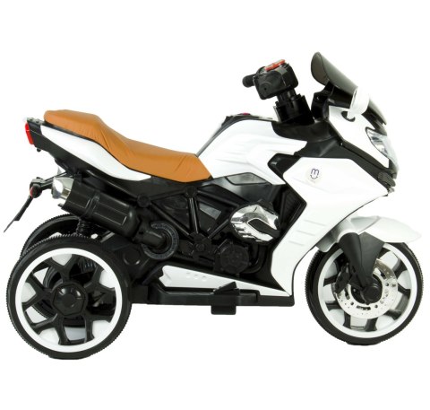 Motor na akumulator dla dzieci 2 SILNIKI Miekkie siedzenie LEDy MOTO-L-8-BIAŁY Motor na akumulator dla dzieci 2 SILNIKI Miekkie siedzenie LEDy MOTO-L-8-BIAŁY