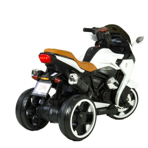 Motor na akumulator dla dzieci 2 SILNIKI Miekkie siedzenie LEDy MOTO-L-8-BIAŁY Motor na akumulator dla dzieci 2 SILNIKI Miekkie siedzenie LEDy MOTO-L-8-BIAŁY