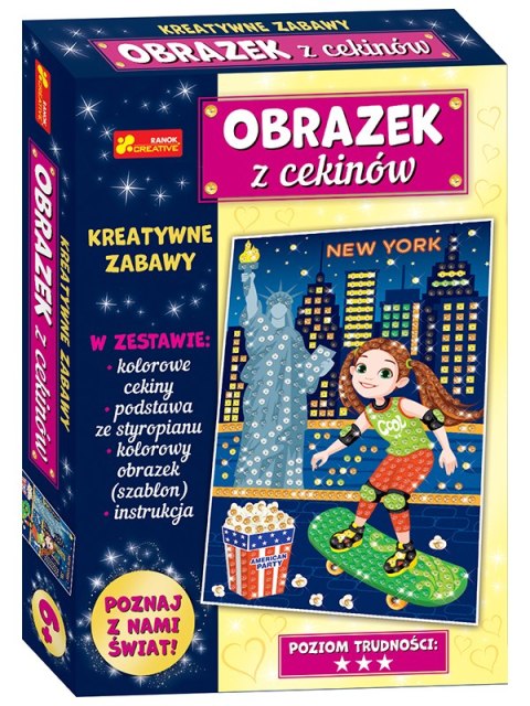 Cekinowy obrazek. Podróże małe i duże USA Cekinowy obrazek. Podróże małe i duże USA