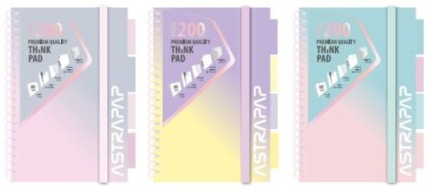 Kołozeszyt PP A5 200k. ASTRAPAP Ombre pastel, kratka Kołozeszyt PP A5 200k. ASTRAPAP Ombre pastel, kratka