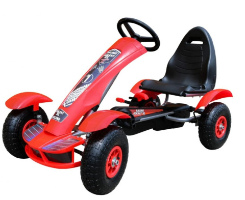 Sportowy Gokart na pedały F618 Pompowane koła! Obciążenie do 50 kg!