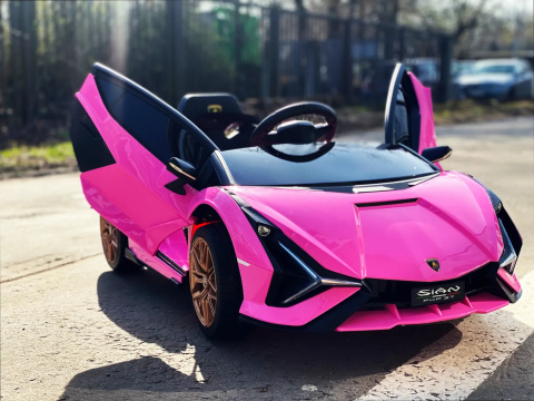 Auto na akumulator dla dziewczynki Lamborghini SIAN Różowy