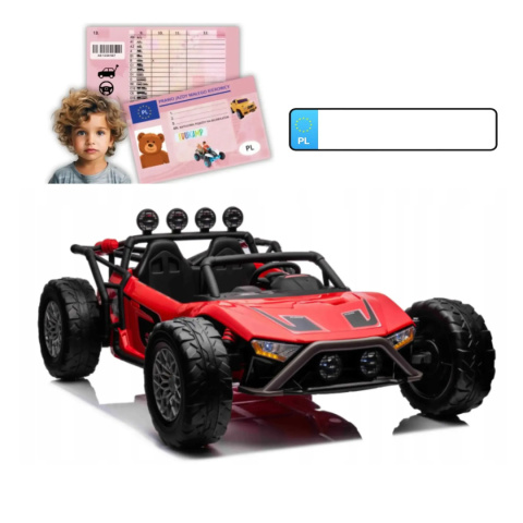 Pojazd Buggy Racing 5 Czerwony