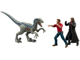 Jurassic World figurki Owen + Velociraptor Blue + Rain Delacourt ZA4911