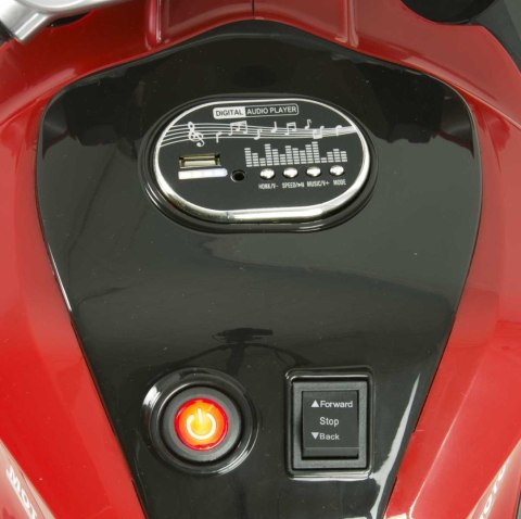 Motor na akumulator dla dzieci 2 x 45 SWIECACE KOŁA MOTO-L-12-CZERWONY Motor na akumulator dla dzieci 2 x 45 SWIECACE KOŁA MOTO-L-12-CZERWONY