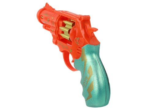 Pistolet Pomarańczowy Revolver Broń Dźwięki Światła Pistolet Pomarańczowy Revolver Broń Dźwięki Światła