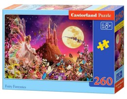 Puzzle 260 Fairy Fantasies wróżki motylki zamek B-27606