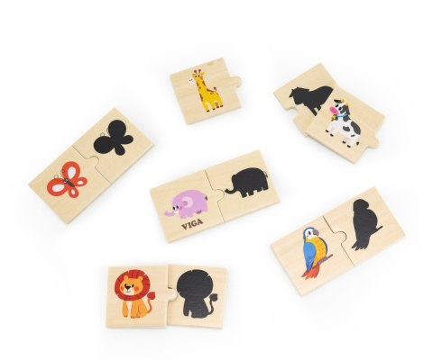 Viga 44747 Zestaw puzzli - dopasuj cienie Viga 44747 Zestaw puzzli - dopasuj cienie