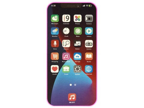 Dziecięcy Telefon Ze Światłem i Muzyką Różowy Dziecięcy Telefon Ze Światłem i Muzyką Różowy