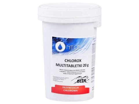 Chlorox Multitabletki Chlorox 20g Chemia do basenu 1KG BLUE Chlorox Multitabletki Chlorox 20g Chemia do basenu 1KG BLUE
