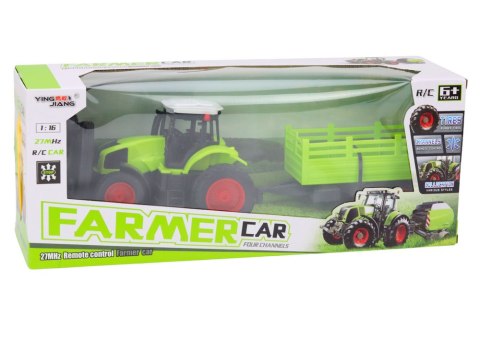 Traktor Zdalnie Sterowany RC Z Przyczepą 1:16 Zielony Traktor Zdalnie Sterowany RC Z Przyczepą 1:16 Zielony