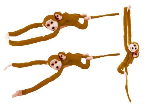 Maskotka Pluszowa Małpka z Dzieckiem Ciemno Brązowa 90 cm Maskotka Pluszowa Małpka z Dzieckiem Ciemno Brązowa 90 cm