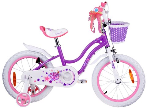RoyalBaby Rower dziecięcy STAR GIRL 16cal koszyk kółka boczne RB16G-1 RoyalBaby Rower dziecięcy STAR GIRL 16cal koszyk kółka boczne RB16G-1
