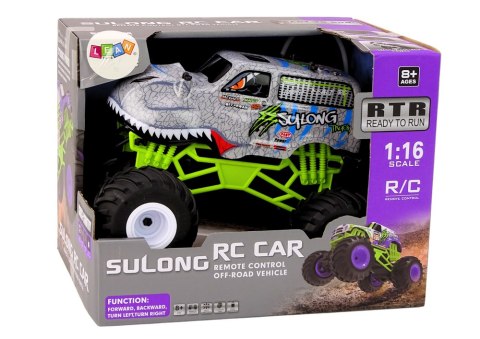 Auto Terenowe Zdalnie Sterowane RC 1:16 Dinozaur Szary Auto Terenowe Zdalnie Sterowane RC 1:16 Dinozaur Szary