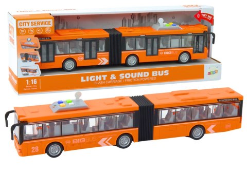 Autobus Przegubowy Miejski 1:16 Napęd Światła Dźwięki Napęd Pomarańczowy Autobus Przegubowy Miejski 1:16 Napęd Światła Dźwięki Napęd Pomarańczowy