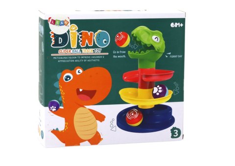 Edukacyjna Zjeżdżalnia Dla Kulek Sorter Zielony Dinozaur Edukacyjna Zjeżdżalnia Dla Kulek Sorter Zielony Dinozaur