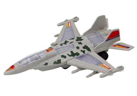Myśliwiec Militarny F35 Jeżdżący Światła Dźwięki Szary Myśliwiec Militarny F35 Jeżdżący Światła Dźwięki Szary