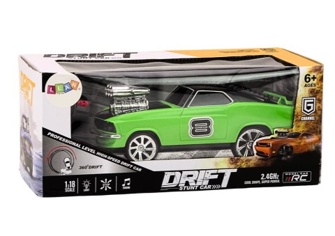 Autko Zdalnie Sterowane 1:18 Drift 360 Światła Dźwięki Zielony Autko Zdalnie Sterowane 1:18 Drift 360 Światła Dźwięki Zielony