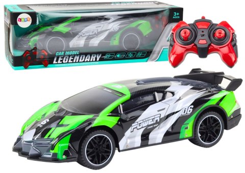 Auto Sportowe Zdalnie Sterowane RC 1:10 25km/h Światła Zielony Auto Sportowe Zdalnie Sterowane RC 1:10 25km/h Światła Zielony