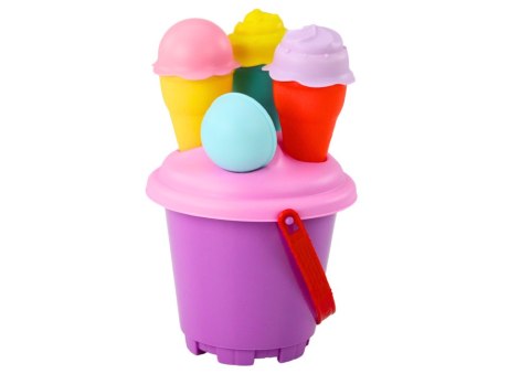 Zestaw Do Piasku Lody Wiaderko Łopatka Różowe 6 ele. Zestaw Do Piasku Lody Wiaderko Łopatka Różowe 6 ele.