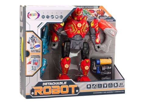 Robot Do Skręcania Broń Wiertarka Śrubokręt Światła Dźwięk Czerwony Robot Do Skręcania Broń Wiertarka Śrubokręt Światła Dźwięk Czerwony