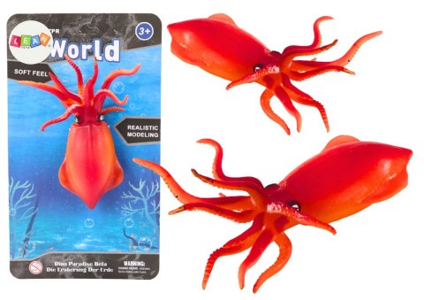Figurka Gumowa Kałamarnica Pomarańczowa Sea World Figurka Gumowa Kałamarnica Pomarańczowa Sea World