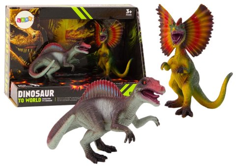 Figurki Dinozaurów Spinozaur Dilofozaur Zestaw 2el Figurki Dinozaurów Spinozaur Dilofozaur Zestaw 2el