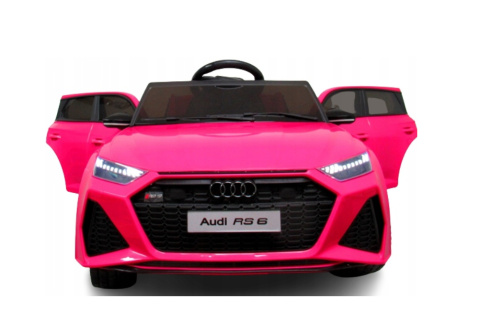 AUDI RS6 GT RÓŻOWY Auto na akumulator EVA Skóra pilot AUDI RS6 GT RÓŻOWY Auto na akumulator EVA Skóra pilot