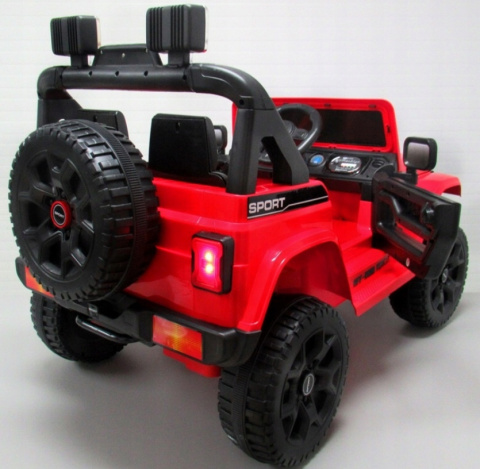 Duży Jeep X10 czerwony, 2 silniki BUJAK Duży Jeep X10 czerwony, 2 silniki BUJAK