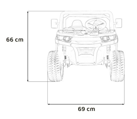 Auto na akumulator Farmer Truck 4x45W KIPER PILOT Czarny