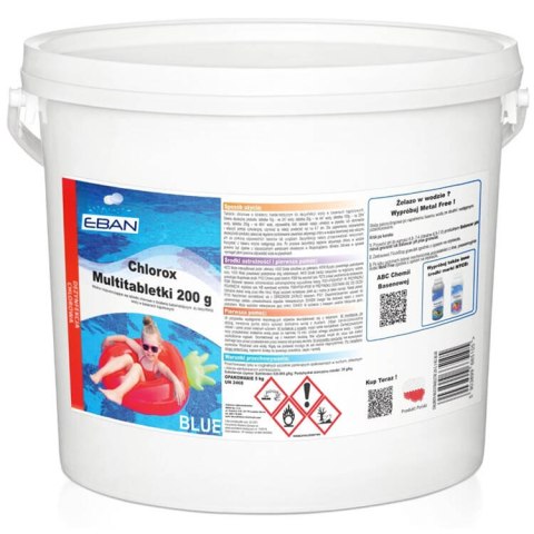 Chlorox Multitabletki 5KG BLUE Chemia do basenu BA0568 Chlorox Multitabletki 5KG BLUE Chemia do basenu BA0568