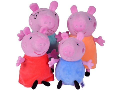 Simba Zestaw maskotek Świnka Peppa George Mama Tata Świnka w aucie ZA5436 Simba Zestaw maskotek Świnka Peppa George Mama Tata Świnka w aucie ZA5436